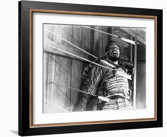 Throne of Blood (aka Kumonosu Jo), Toshiro Mifune, 1957-null-Framed Photo