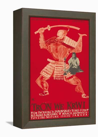 Throne of Blood (aka Tron we Krwi), Isuzu Yamada, Polish poster art, 1957-null-Framed Stretched Canvas