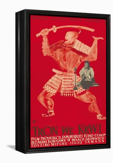 Throne of Blood (aka Tron we Krwi), Isuzu Yamada, Polish poster art, 1957-null-Framed Stretched Canvas