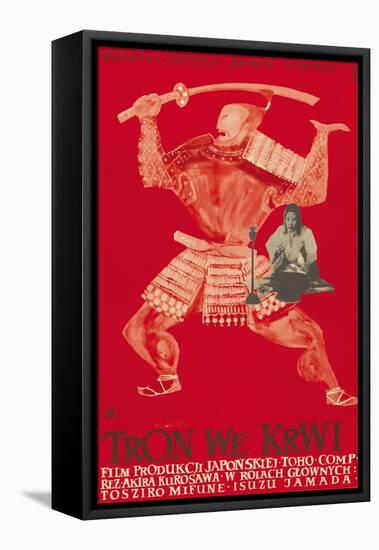 Throne of Blood (aka Tron we Krwi), Isuzu Yamada, Polish poster art, 1957-null-Framed Stretched Canvas