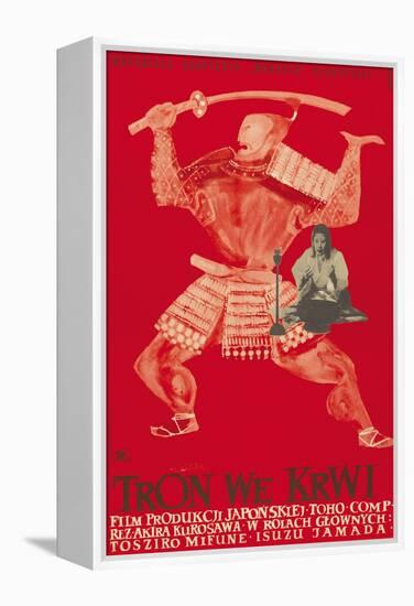 Throne of Blood (aka Tron we Krwi), Isuzu Yamada, Polish poster art, 1957-null-Framed Stretched Canvas