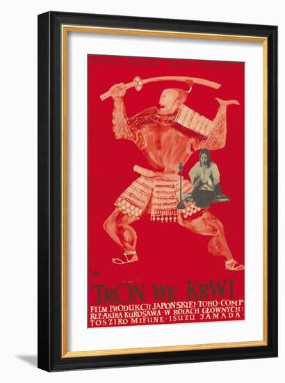 Throne of Blood (aka Tron we Krwi), Isuzu Yamada, Polish poster art, 1957-null-Framed Premium Giclee Print