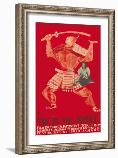 Throne of Blood (aka Tron we Krwi), Isuzu Yamada, Polish poster art, 1957-null-Framed Art Print