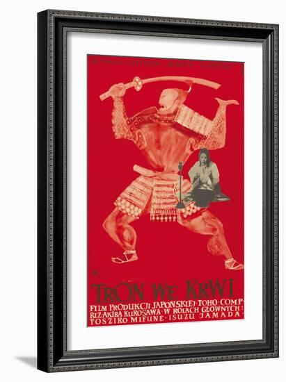 Throne of Blood (aka Tron we Krwi), Isuzu Yamada, Polish poster art, 1957-null-Framed Art Print