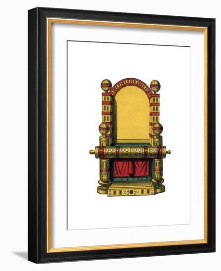 Throne of State, 9th Century-Henry Shaw-Framed Giclee Print