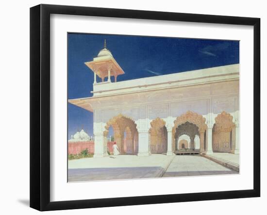 Throne Room of the Shah Jahan Fort in Delhi, 1875-Vasili Vasilievich Vereshchagin-Framed Giclee Print