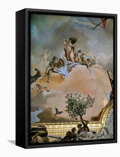 Throne Room: the Glory of Spain, 1762-1766-Giovanni Battista Tiepolo-Framed Premier Image Canvas