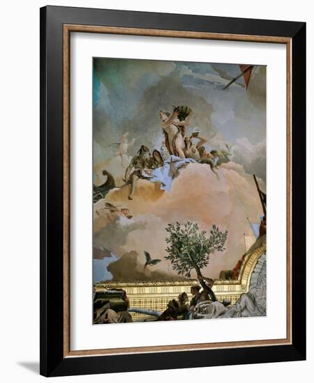 Throne Room: the Glory of Spain, 1762-1766-Giovanni Battista Tiepolo-Framed Giclee Print