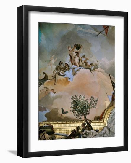 Throne Room: the Glory of Spain, 1762-1766-Giovanni Battista Tiepolo-Framed Giclee Print