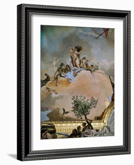 Throne Room: the Glory of Spain, 1762-1766-Giovanni Battista Tiepolo-Framed Giclee Print