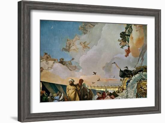 Throne Room: the Glory of Spain, Allegory of Africa, 1762-1766-Giovanni Battista Tiepolo-Framed Giclee Print