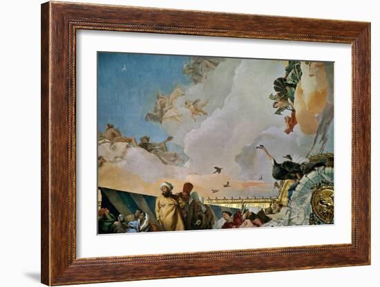 Throne Room: the Glory of Spain, Allegory of Africa, 1762-1766-Giovanni Battista Tiepolo-Framed Giclee Print