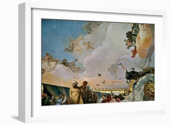 Throne Room: the Glory of Spain, Allegory of Africa, 1762-1766-Giovanni Battista Tiepolo-Framed Giclee Print