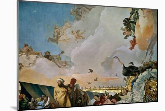 Throne Room: the Glory of Spain, Allegory of Africa, 1762-1766-Giovanni Battista Tiepolo-Mounted Giclee Print