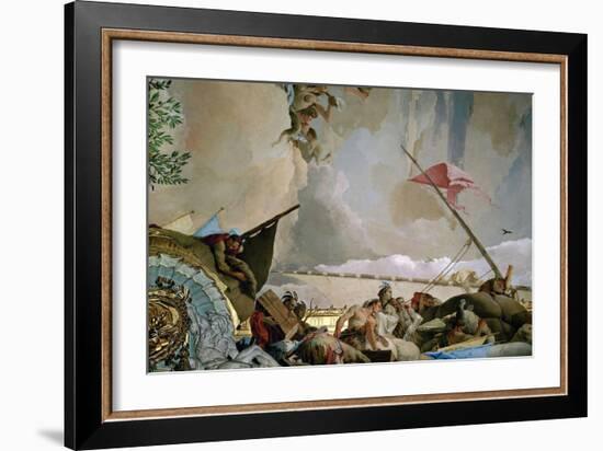 Throne Room: the Glory of Spain, Allegory of America, 1762-1766-Giovanni Battista Tiepolo-Framed Giclee Print