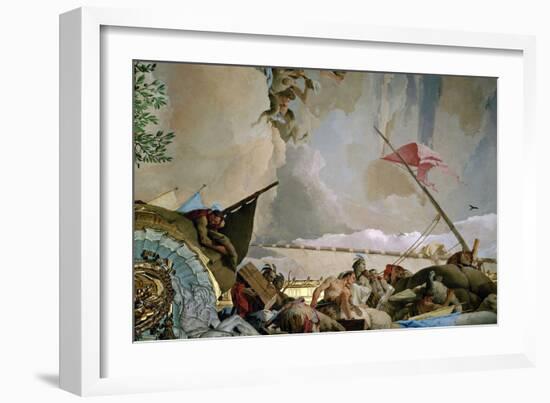 Throne Room: the Glory of Spain, Allegory of America, 1762-1766-Giovanni Battista Tiepolo-Framed Giclee Print