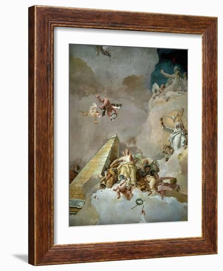 Throne Room: the Glory of Spain, Detail, 1762-1766-Giovanni Battista Tiepolo-Framed Giclee Print