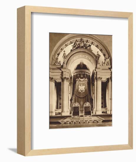 Thrones in the ballroom at Buckingham Palace, 1935-Unknown-Framed Photographic Print