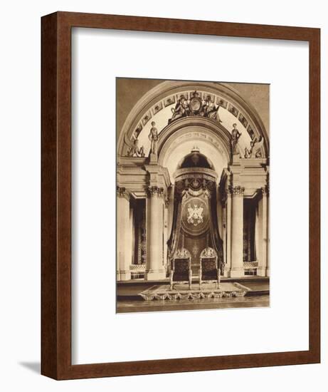 Thrones in the ballroom at Buckingham Palace, 1935-Unknown-Framed Photographic Print