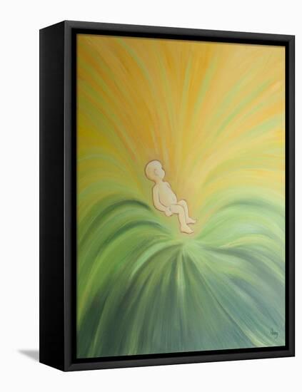 Through Baptism Divine Life is Poured into a Child's Heart and Spreads out to Others, 2001 (Oil on-Elizabeth Wang-Framed Premier Image Canvas