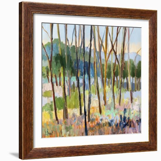 Through Colorful Trees-Libby Smart-Framed Art Print