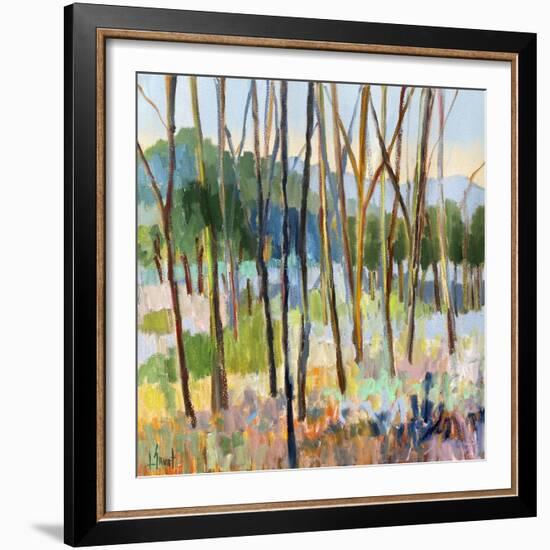 Through Colorful Trees-Libby Smart-Framed Art Print