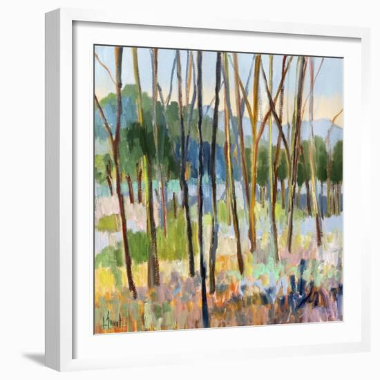 Through Colorful Trees-Libby Smart-Framed Art Print