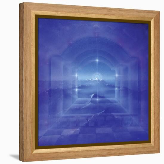 Through Crystal Worlds-Simon Cook-Framed Premier Image Canvas