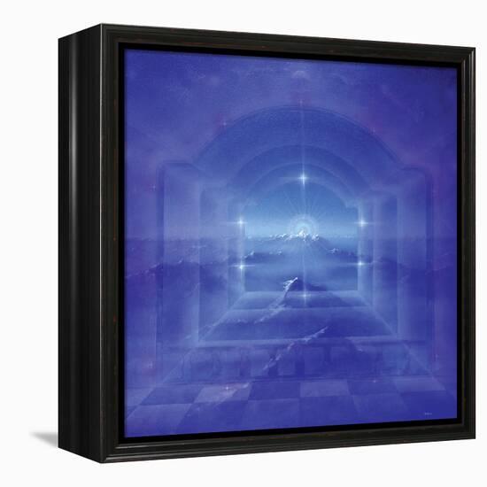 Through Crystal Worlds-Simon Cook-Framed Premier Image Canvas