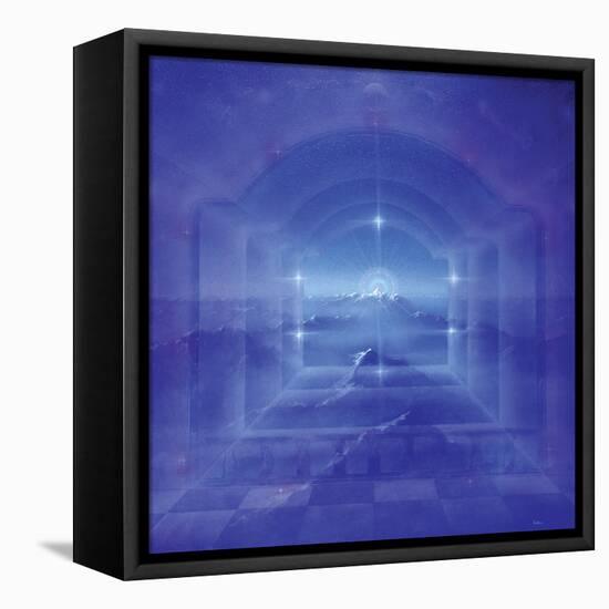 Through Crystal Worlds-Simon Cook-Framed Premier Image Canvas