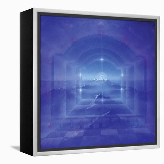 Through Crystal Worlds-Simon Cook-Framed Premier Image Canvas