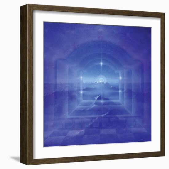 Through Crystal Worlds-Simon Cook-Framed Giclee Print