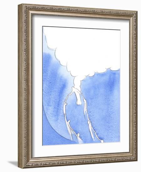 Through His Ascension Christ Provides a Powerful Link between Human Beings and God because He is Bo-Elizabeth Wang-Framed Giclee Print