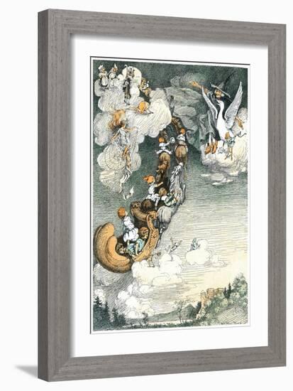 Through Nursery Land - Child Life-William Mark Young-Framed Giclee Print