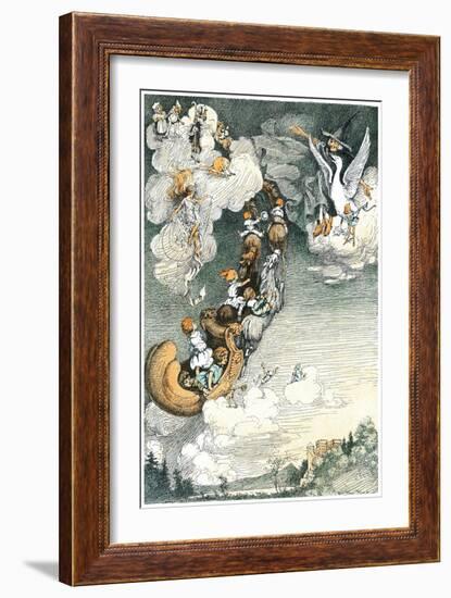 Through Nursery Land - Child Life-William Mark Young-Framed Giclee Print