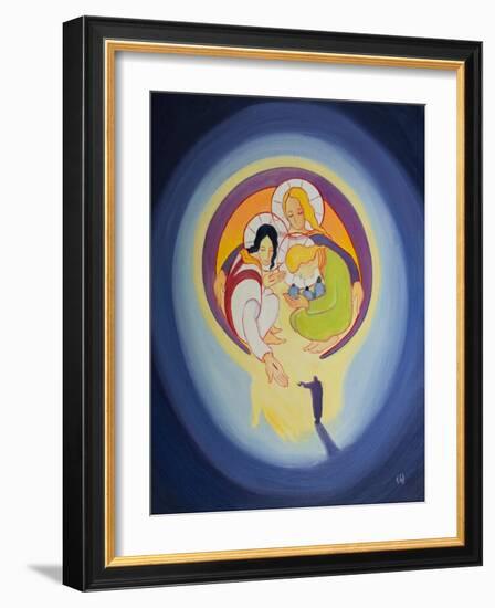 Through Repentance and Faith in Christ We Allow Him to Draw Us into the Heart of the Holy Trinity,-Elizabeth Wang-Framed Giclee Print