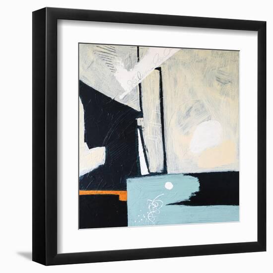 Through space-Hyunah Kim-Framed Art Print