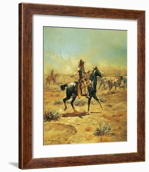 Through the Alkali-Charles Marion Russell-Framed Art Print