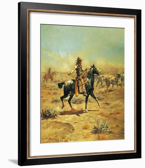 Through the Alkali-Charles Marion Russell-Framed Art Print