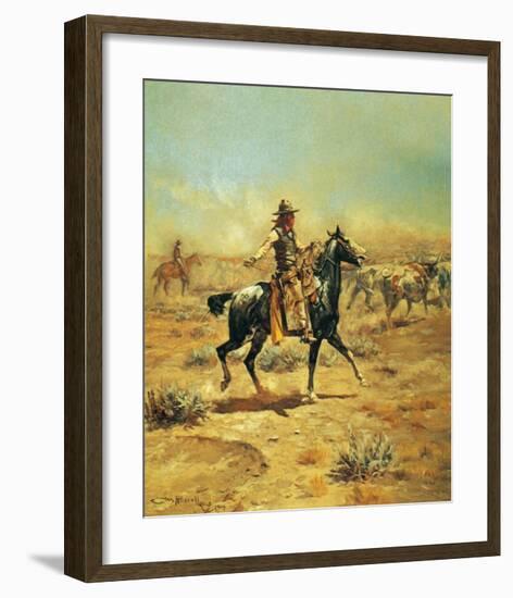 Through the Alkali-Charles Marion Russell-Framed Art Print