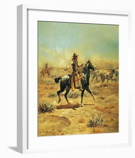 Through the Alkali-Charles Marion Russell-Framed Art Print