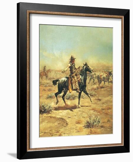 Through the Alkali-Charles Marion Russell-Framed Art Print