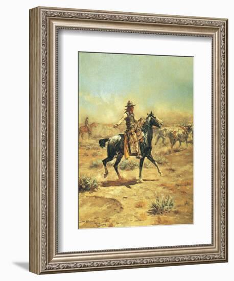 Through the Alkali-Charles Marion Russell-Framed Art Print