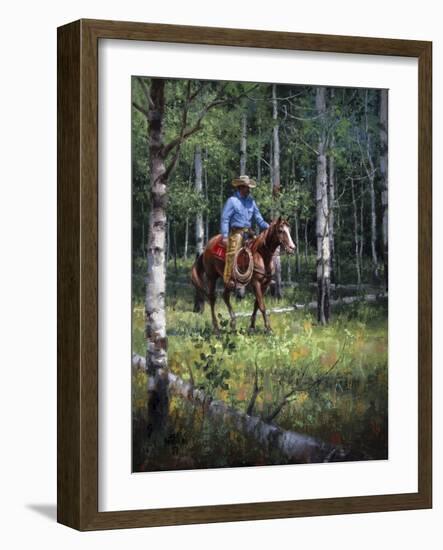 Through the Aspen-Jack Sorenson-Framed Art Print