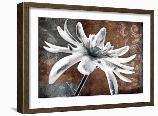 Through the Blues-Jace Grey-Framed Art Print