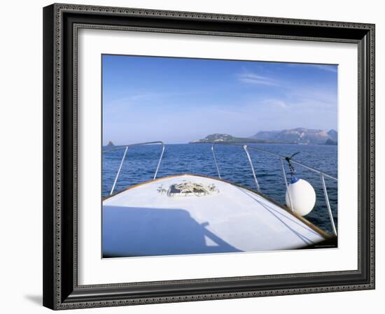 Through the Bocche Di Vulcano, Facing the Crater on Vulcano, Aeolian Islands, Island of Sicily-Kim Hart-Framed Photographic Print