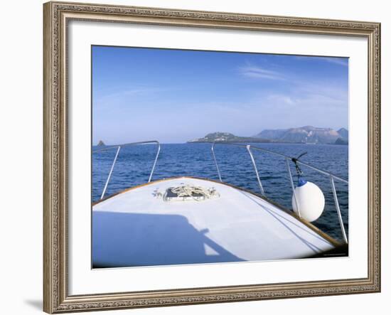 Through the Bocche Di Vulcano, Facing the Crater on Vulcano, Aeolian Islands, Island of Sicily-Kim Hart-Framed Photographic Print