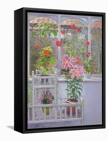 Through the Conservatory Window, 1992-Timothy Easton-Framed Premier Image Canvas