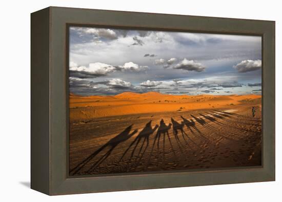 Through the Dunes of Merzouga (Morocco).-Joxe Inazio-Framed Premier Image Canvas