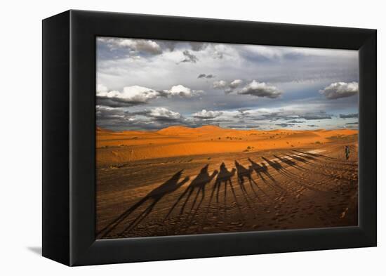 Through the Dunes of Merzouga (Morocco).-Joxe Inazio-Framed Premier Image Canvas